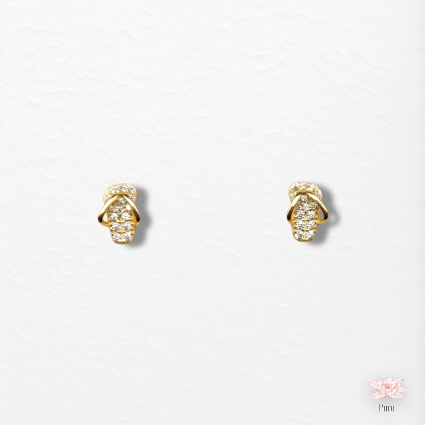 Pendientes Sandalias con Circonitas