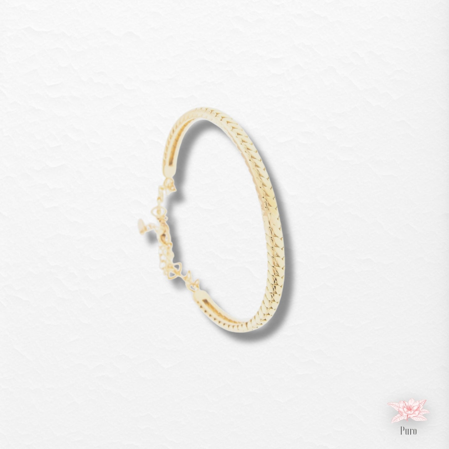 Pulseira Texturizada Dourada