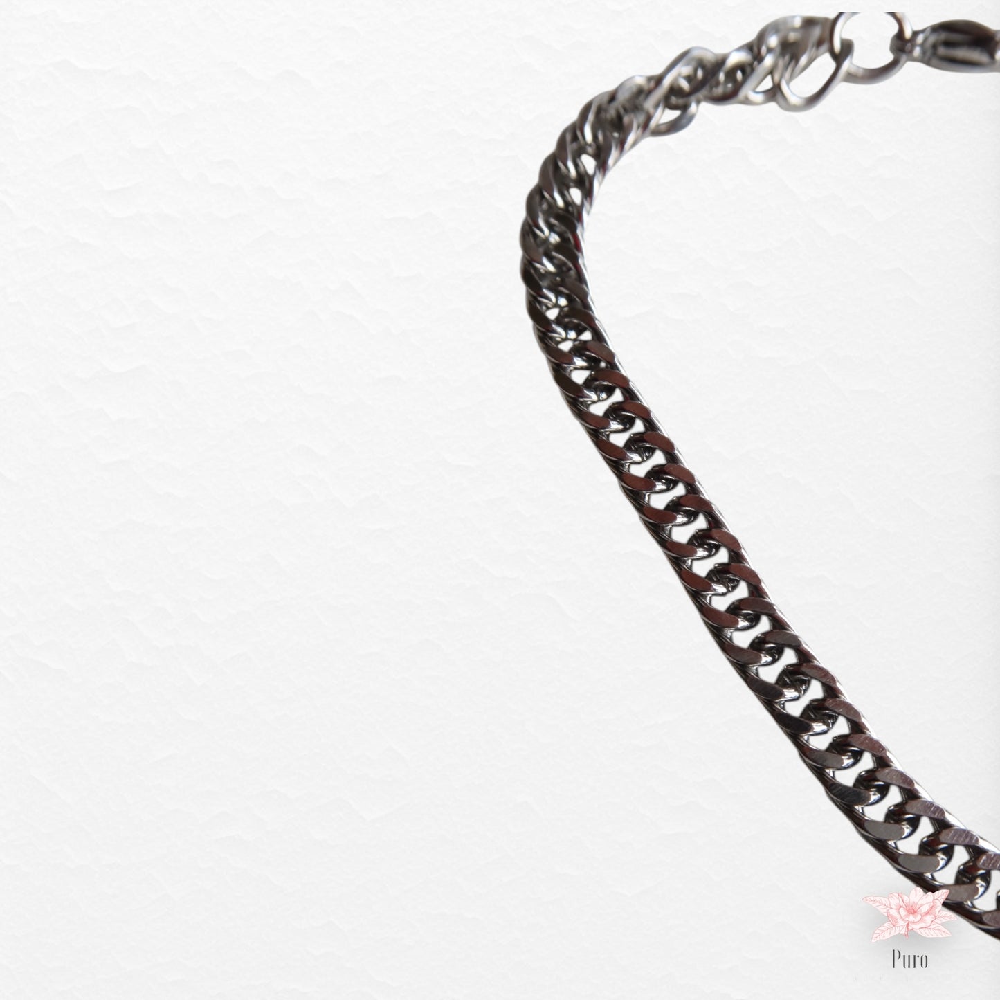 Pulseira Corrente simples De Elos curtos