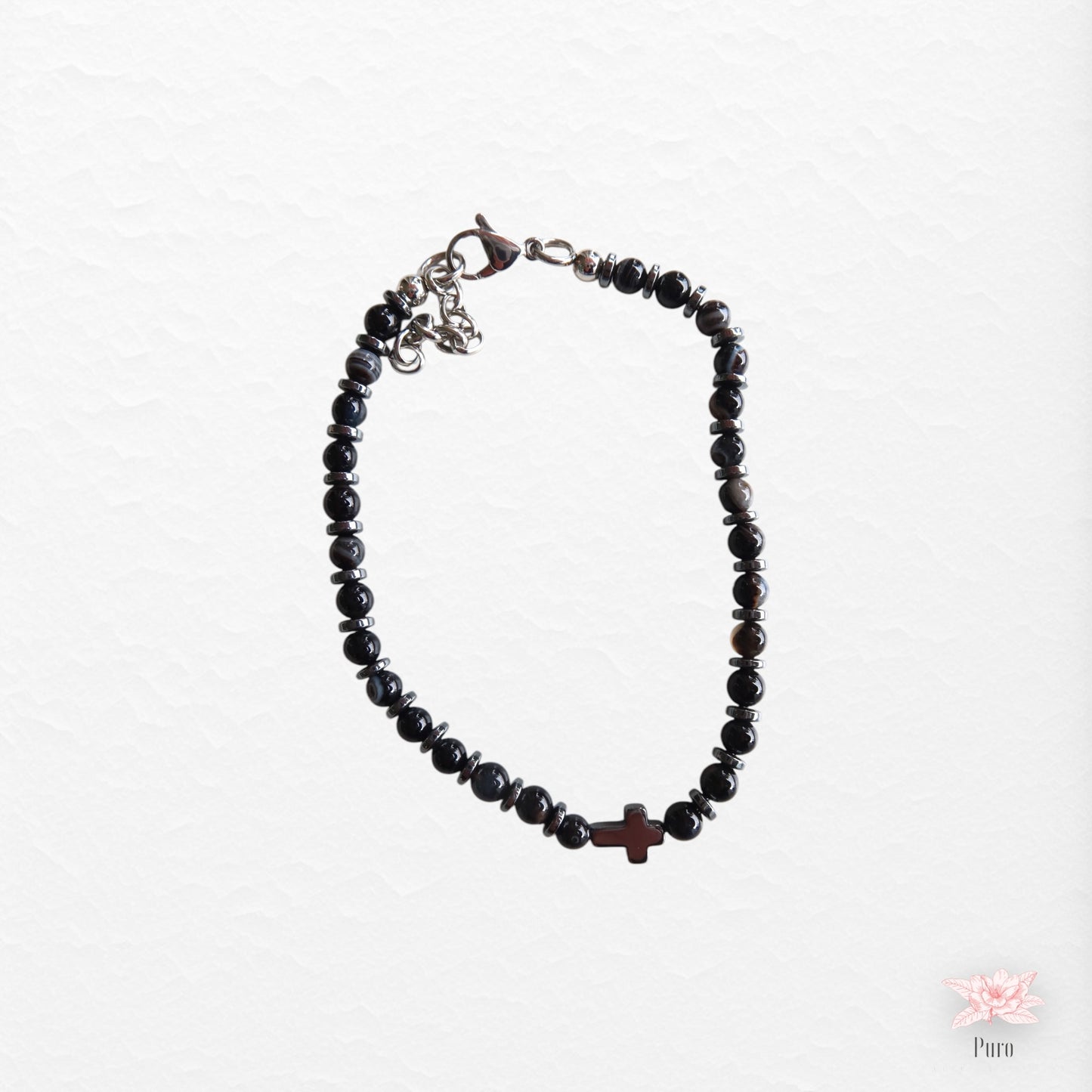 Pulseira Minimalista Com Cruz