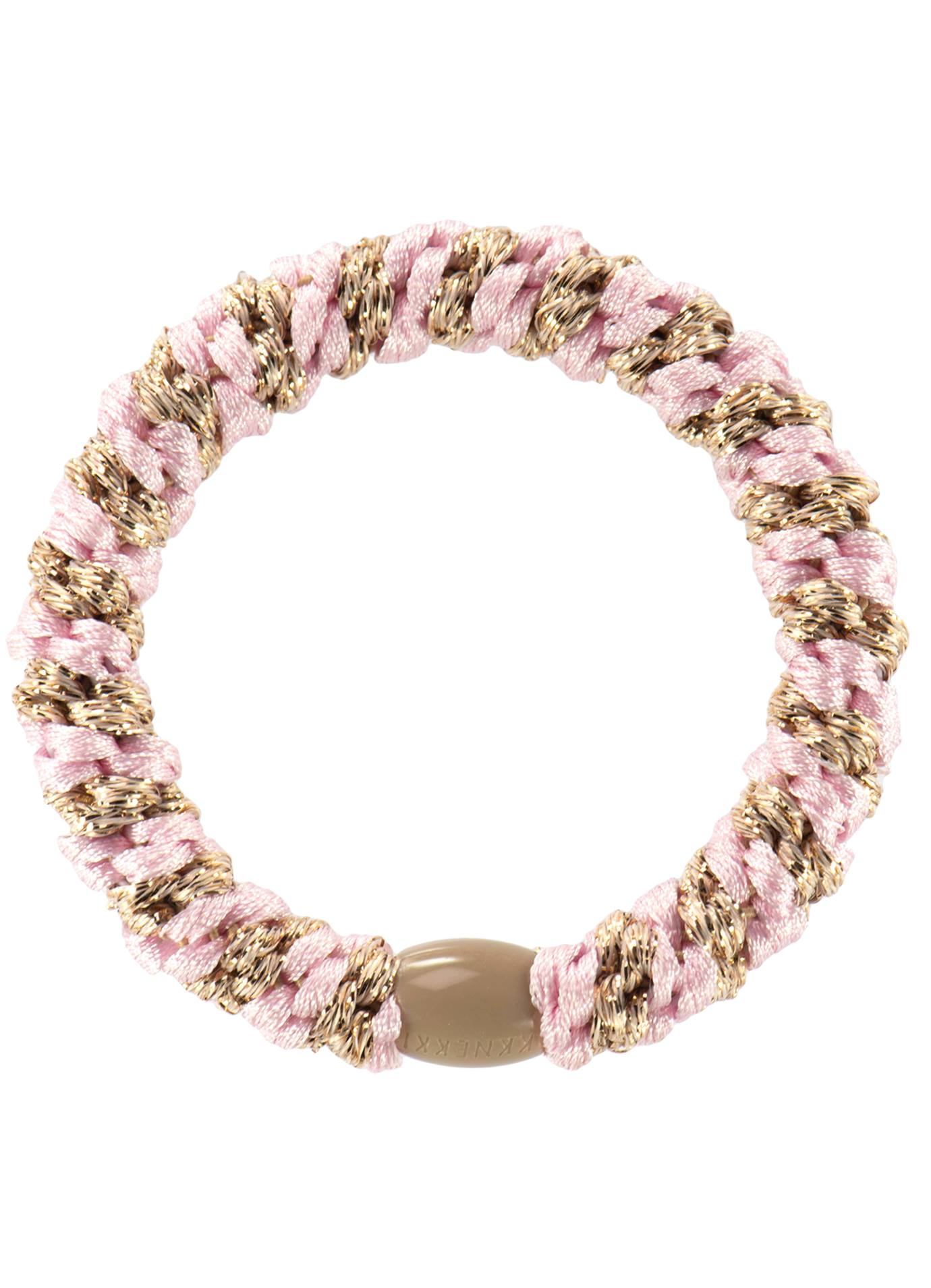 KKNEKKI Light Pink Beige Glitter Stripe