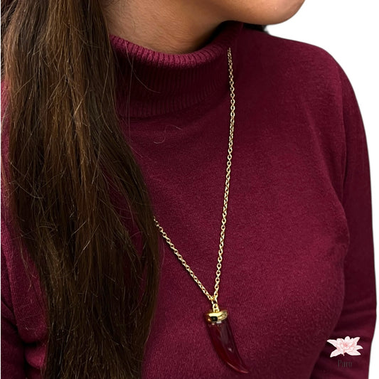 Colar Daisy - Bordeaux