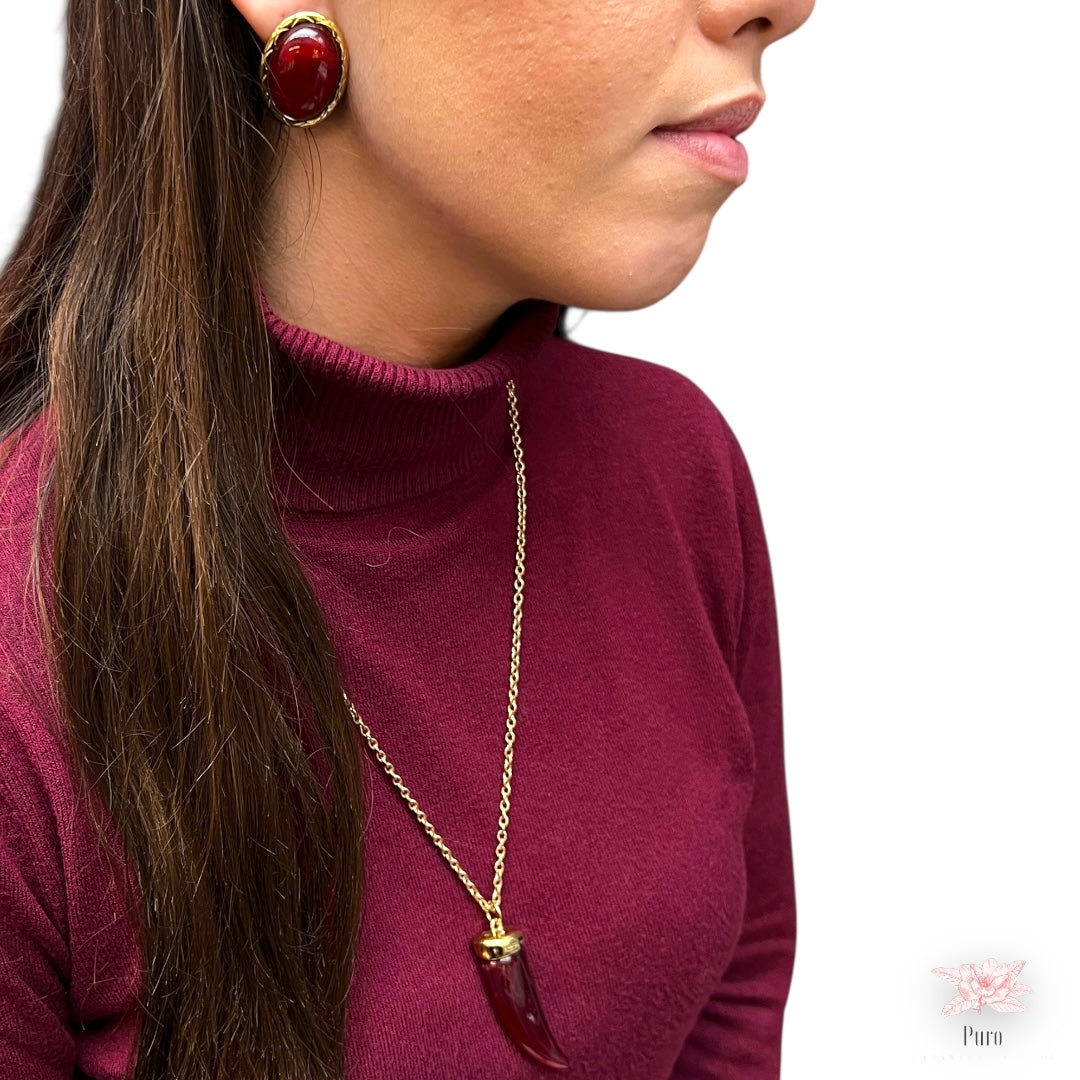 Brincos Ivy - Bordeaux