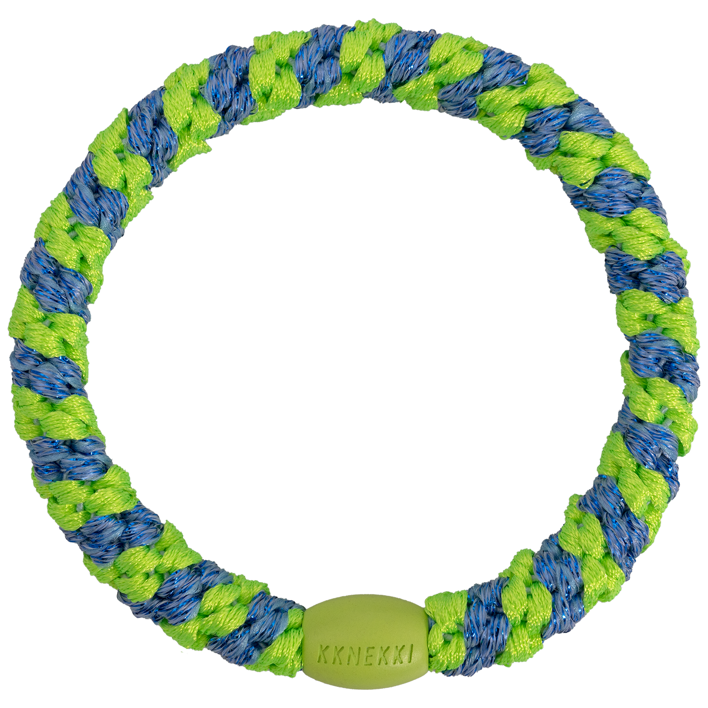 KKNEKKI Stripe Lime Green Ocean Glitter