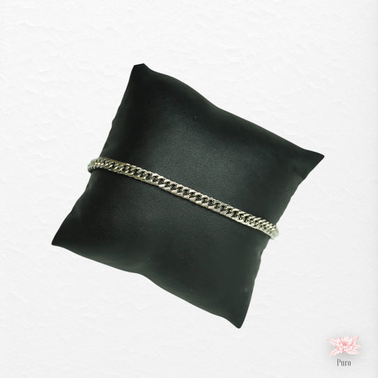 Pulseira Corrente simples De Elos curtos