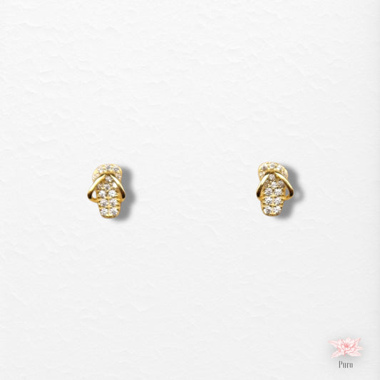 Sandals Earrings with Zirconias