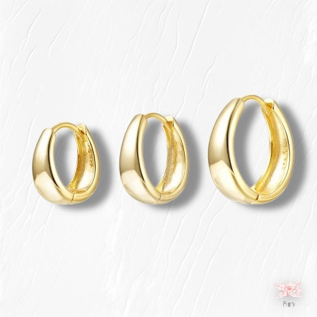 Simple Oval Hoops