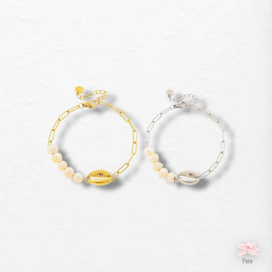 Pulseira Elegante com Búzios