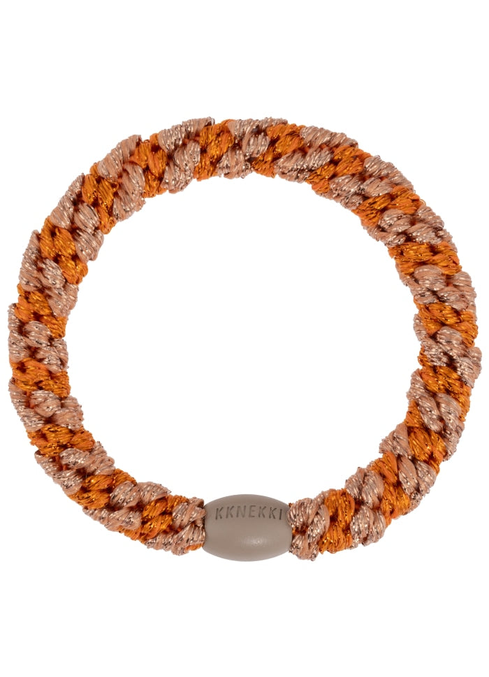 KKNEKKI Orange Rosewood Glitter Stripe