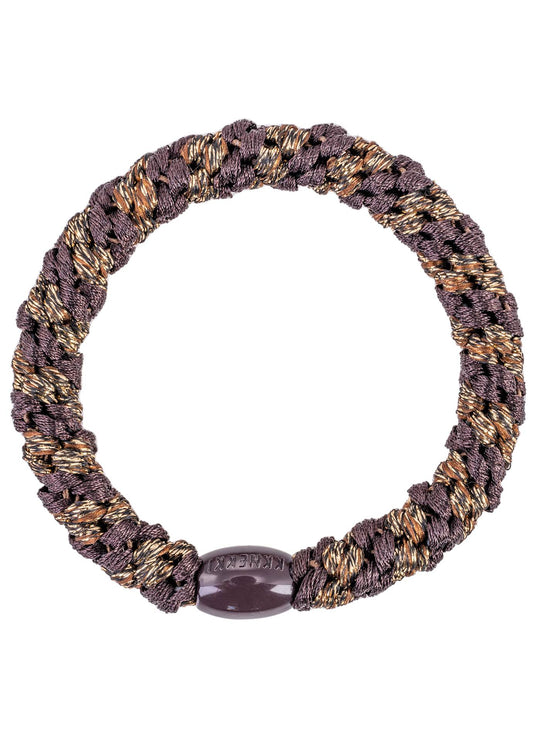 KKNEKKI Brown Coffe Glitter Stripe