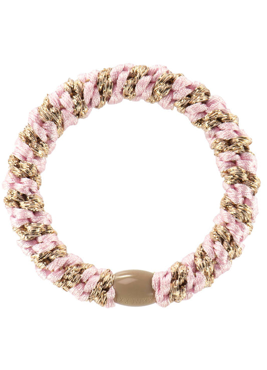 KKNEKKI Light Pink Beige Glitter Stripe